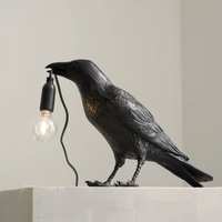 Raven Tafellamp Moderne Vogel Licht Decoratieve Bureau Lamp