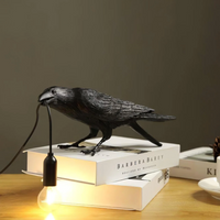 Raven Tafellamp Moderne Vogel Licht Decoratieve Bureau Lamp