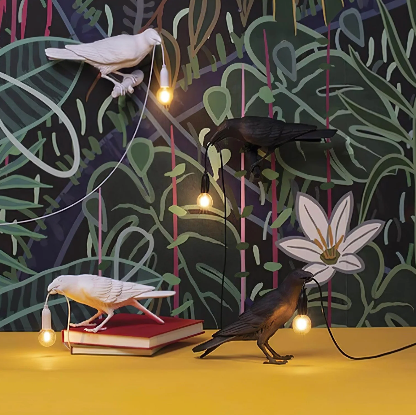 Raven Tafellamp Moderne Vogel Licht Decoratieve Bureau Lamp