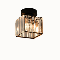Moderne Kristallen Plafondlamp Glam Flush Mount Glazen Lamp