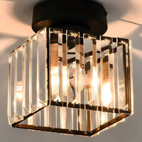 Moderne Kristallen Plafondlamp Glam Flush Mount Glazen Lamp
