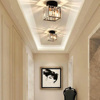 Moderne Kristallen Plafondlamp Glam Flush Mount Glazen Lamp