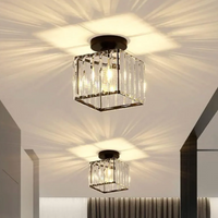 Moderne Kristallen Plafondlamp Glam Flush Mount Glazen Lamp