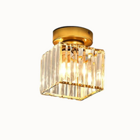 Moderne Kristallen Plafondlamp Glam Flush Mount Glazen Lamp