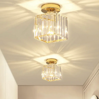 Moderne Kristallen Plafondlamp Glam Flush Mount Glazen Lamp