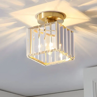 Moderne Kristallen Plafondlamp Glam Flush Mount Glazen Lamp