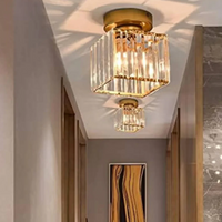 Moderne Kristallen Plafondlamp Glam Flush Mount Glazen Lamp