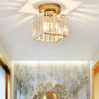 Moderne Kristallen Plafondlamp Glam Flush Mount Glazen Lamp