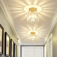 Moderne Kristallen Plafondlamp Glam Flush Mount Glazen Lamp