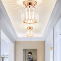 Moderne Kristallen Plafondlamp Glam Flush Mount Glazen Lamp