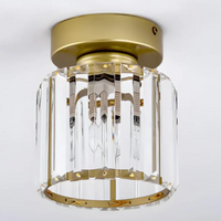 Moderne Kristallen Plafondlamp Glam Flush Mount Glazen Lamp