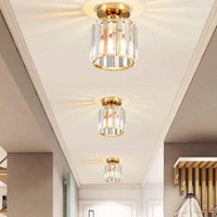 Moderne Kristallen Plafondlamp Glam Flush Mount Glazen Lamp