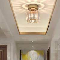 Moderne Kristallen Plafondlamp Glam Flush Mount Glazen Lamp