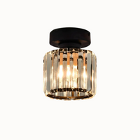 Moderne Kristallen Plafondlamp Glam Flush Mount Glazen Lamp