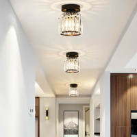 Moderne Kristallen Plafondlamp Glam Flush Mount Glazen Lamp
