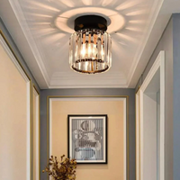 Moderne Kristallen Plafondlamp Glam Flush Mount Glazen Lamp