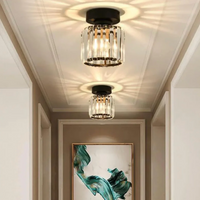 Moderne Kristallen Plafondlamp Glam Flush Mount Glazen Lamp