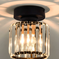 Moderne Kristallen Plafondlamp Glam Flush Mount Glazen Lamp