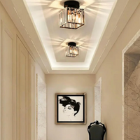 Moderne Kristallen Plafondlamp Glam Flush Mount Glazen Lamp