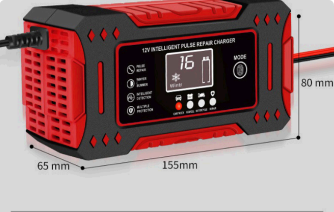 Auto Oplader PowerPulse – 12V/24V, Impulsherstel, LCD Display