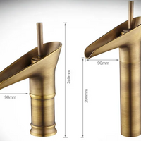 Waterval Wastafelmengkraan in Messing met Elegante Ontwerp voor Badkamer