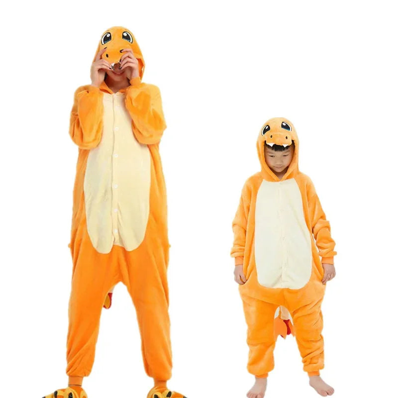 EliteCosplay Charizard Kigurumi Jumpsuit | Luxe anime-geïnspireerde onesie voor Halloween en feestelijke gelegenheden, perfect voor mannen, vrouwen en kinderen.