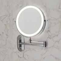 Wandcosmeticaspiegel met LED-verlichting en vergroting