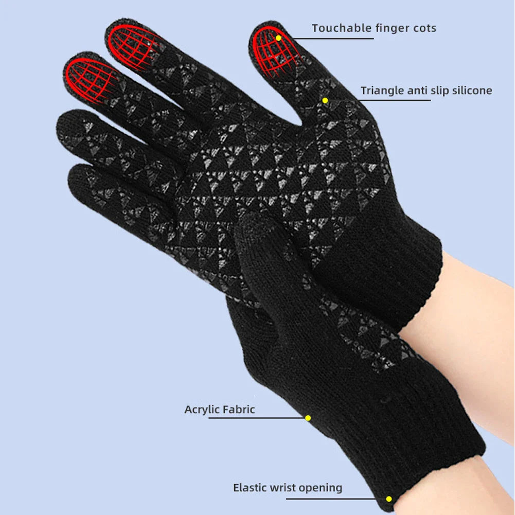 Verwarmde Handschoenen FROSTIQ | USB-opladen | Touchscreen & Antislip | Winter Thermo-handschoenen voor Buiten & Fietsen