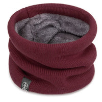 ThermoKnit Pro | Warme gebreide sjaal met fleecevoering | Winddicht & Ademend | Verstelbare multifunctionele nekbescherming voor dames & heren