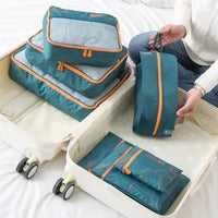 Packavio Reisorganizer Set 7-delig | Koffer-tassen voor kleding & schoenen | Ruimtebesparend & Waterafstotend