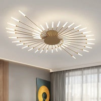 Moderne LED plafondlamp - minimalistisch design in zonnestraal stijl