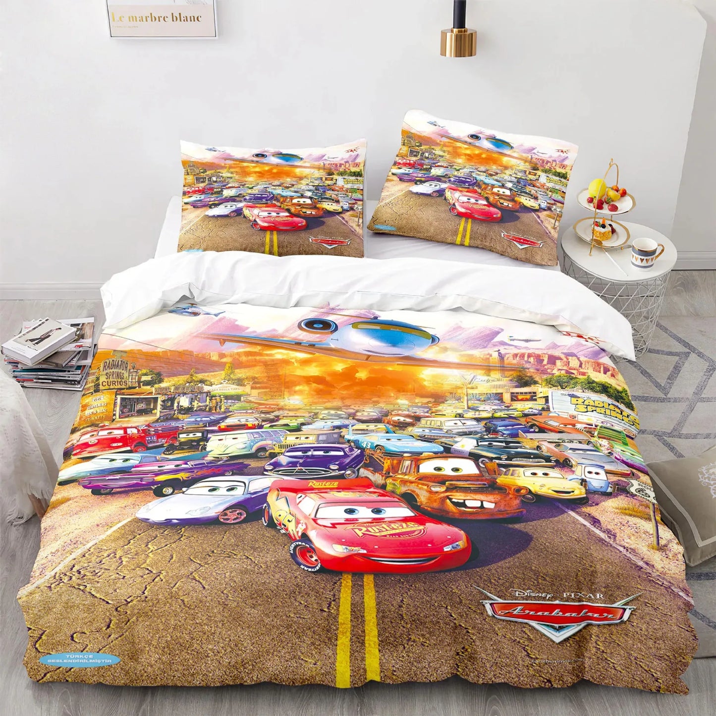 Cars Lightning McQueen Dekbedovertrek Set – Leuke en Comfortabele Set voor Kinderen