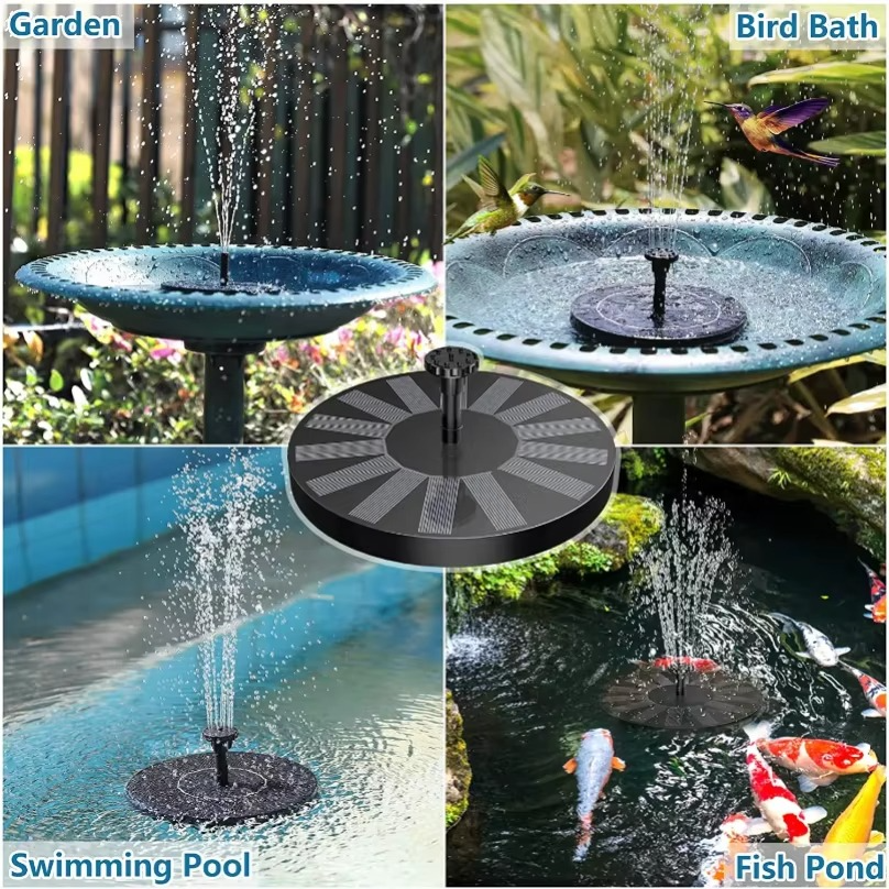 SolarFlow™ | Zonne Springbrunnen – Drijvend, zonder stroom & waterdicht