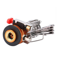 Draagbare Outdoor Camping Gasfornuis: Aluminiumlegering Ultra-Licht Camp Stove voor Picknick Koken - Essentieel Campingaccessoire voor Overlevingsoven