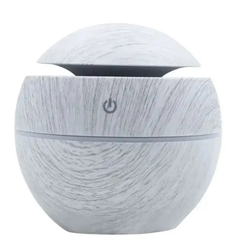 AeroMist Luchtbevochtiger 130 ml | Fluisterstil <35 dB | USB-voeding & LED-licht | Met Aroma-olie-functie