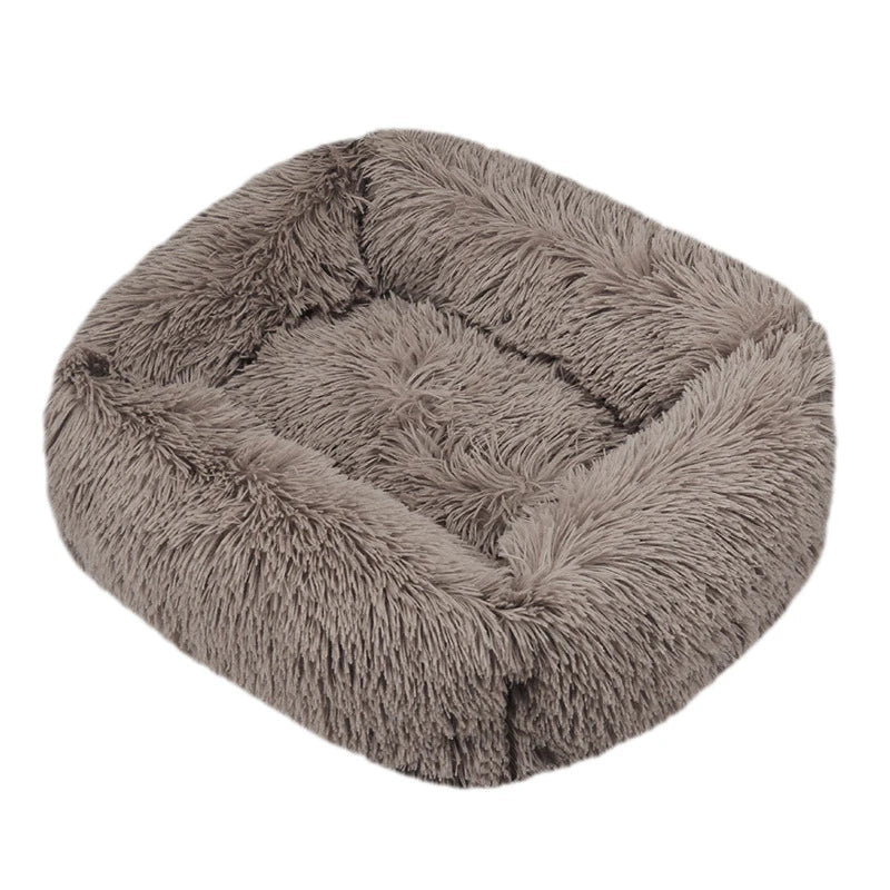 FurHaven Deluxe Dog Lounger | Lang pluche, wasbaar bed voor honden en katten