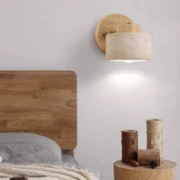 Studie Lezen Minimalistische Travertijn Steen Wandlamp