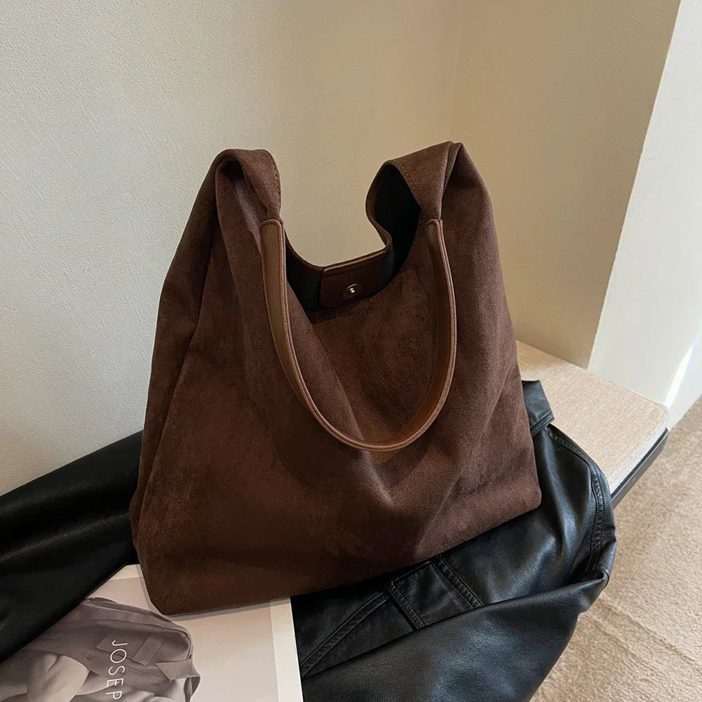 Tote Tas in Natuurlijke Fluweel
