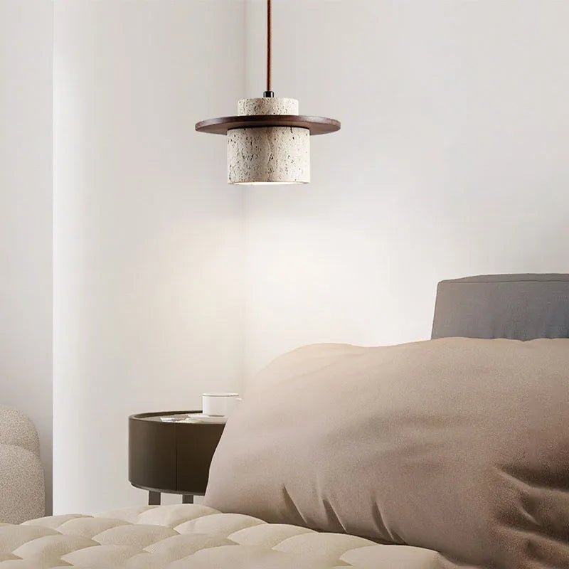 Moderne Hanglamp van Steen en Hout