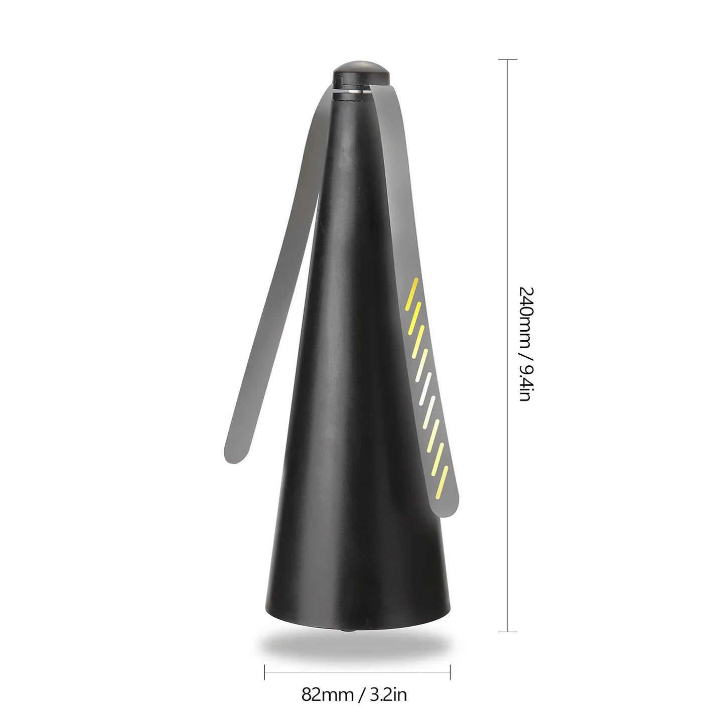 AeroLumen Naturguard Vliegenbestrijdings Tafelventilator | 360° roterende Insectenafschrikker | Stil & Veilig | Voor Buiten, Kamperen, Picknick
