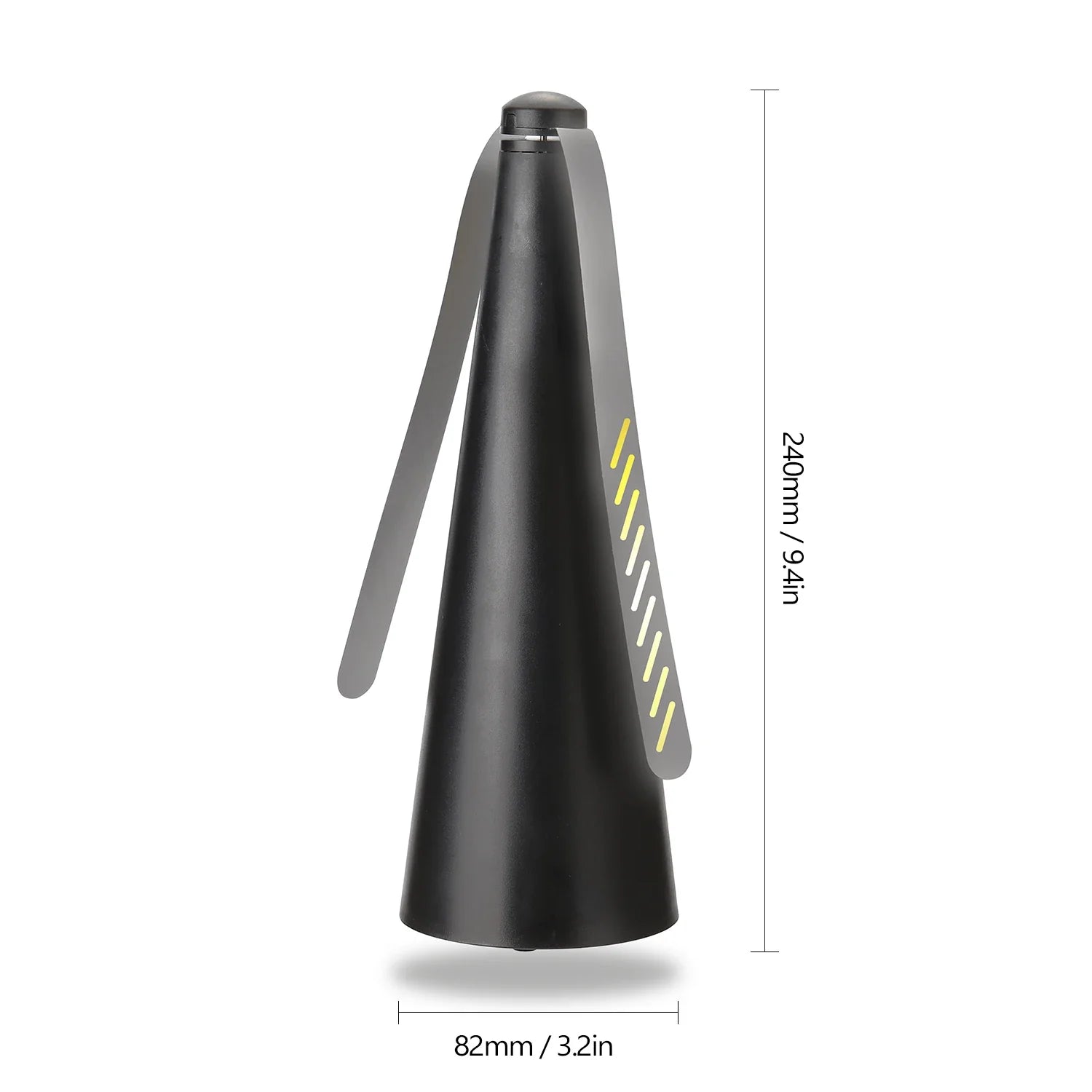 AeroLumen Naturguard Vliegenbestrijdings Tafelventilator | 360° roterende Insectenafschrikker | Stil & Veilig | Voor Buiten, Kamperen, Picknick