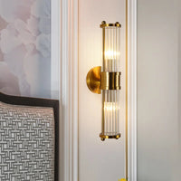 Lumina Bloom Messing Kristallen Wandlamp