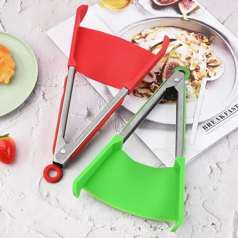 CulinaryElegance Supreme Grilling Tangen | 9-inch roestvrijstalen BBQ-tangen met een siliconen antisliphandvat voor moeiteloos serveren en een verfijnde grillstijl