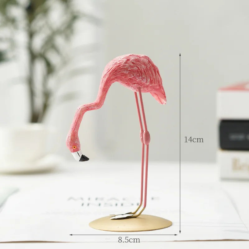 Flamingo-figuur van hars moderne decoratie