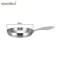 Skanto | Professionele Kookpan - 304 RVS, 2MM dik 5-laags Stalen pan & Kookpan