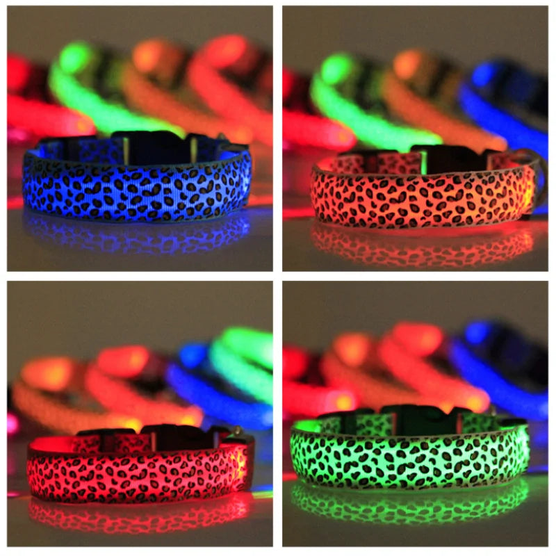 NightGlow LED Hondenhalsband | Veilig en zichtbaar wandelen met deze lichtgevende hondenhalsband