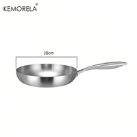 Skanto | Professionele Kookpan - 304 RVS, 2MM dik 5-laags Stalen pan & Kookpan