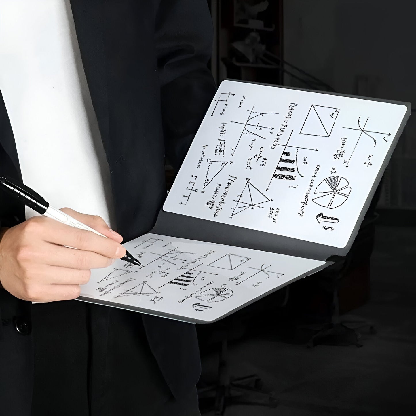 LuxeWrite A5 Whiteboard Notebook | Uitwisbare en herbruikbare weekplanner voor moeiteloze organisatie en stijlvolle planning