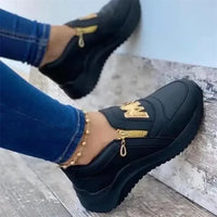 LuxeStride Elegance Sneakers | Comfortabele dames sneakers met ingebouwde hak voor wandelingen in de buitenlucht, beschikbaar in plus maten 35-43