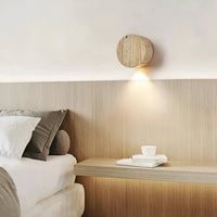 Japanse Wabi Sabi Natuurlijke Travertijn Steen Wandlamp